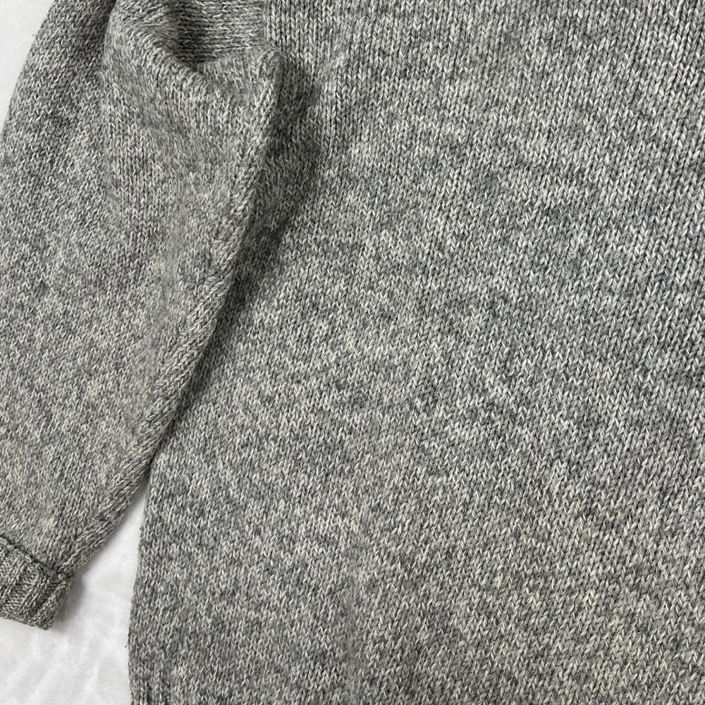 Eddie Bauer Sweater Mens XL Gray Wool Blend Marled Knit Crewneck Outdoors - Picture 4 of 8